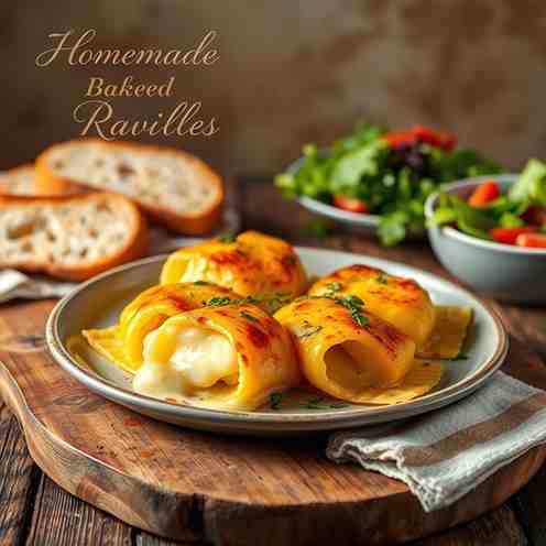 Homemade Baked Cheese Ravioles - A French Comfort Food